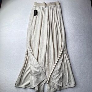 Thalia Sodi NWT Wide-Leg Bell Bottoms Flare-Leg Medium Women Tan Pants